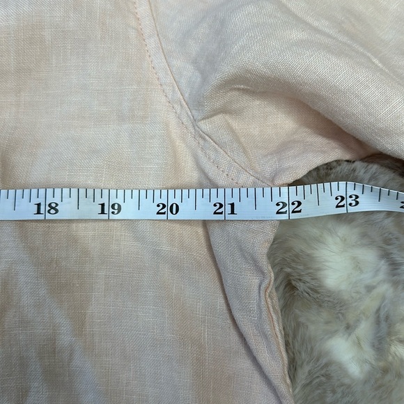 DL1961 | Candice Blouse | Color is Bellini 100% Linen, NWT - Picture 9 of 13